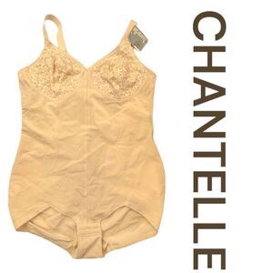 Chantelle Women's 36C Shaping Tummy Control Shapewear Bodysuit Beige Nude NWT